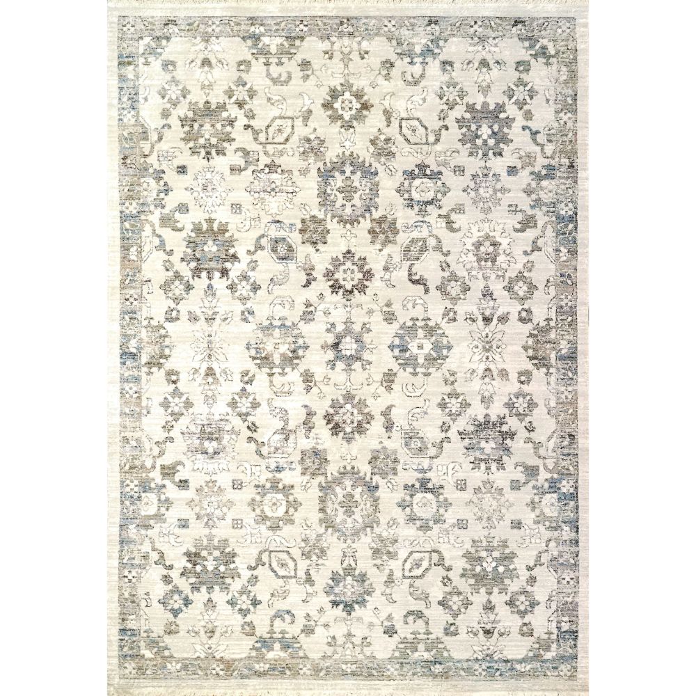 Dynamic Rugs 4634-895 Refine 4 Ft. X 5.5 Ft. Rectangle Rug in Cream/Grey/Blue